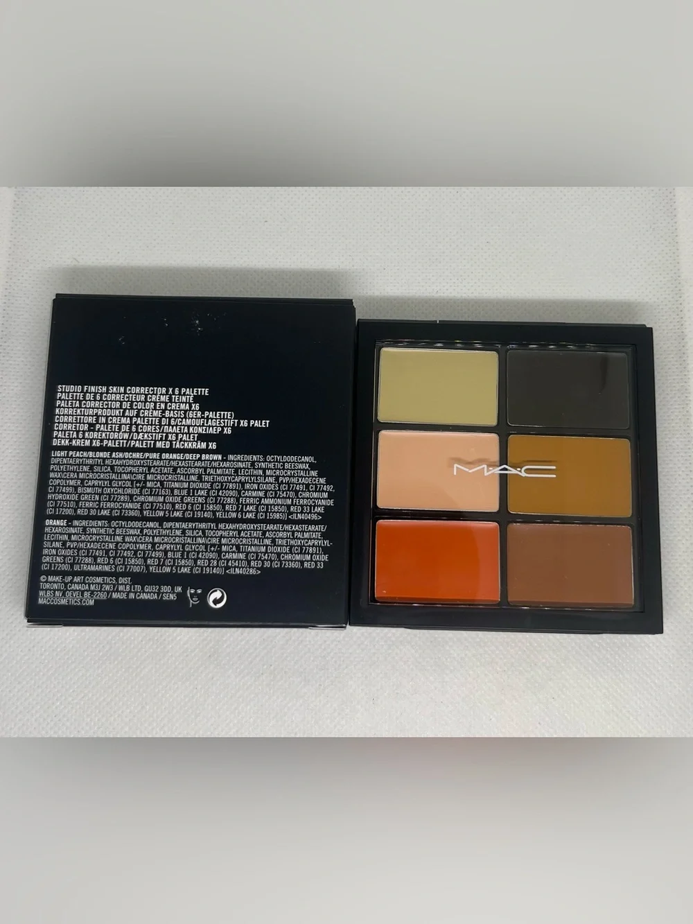 New MAC STUDIO FINISH SKIN CORRECTOR X 6 PALETTE